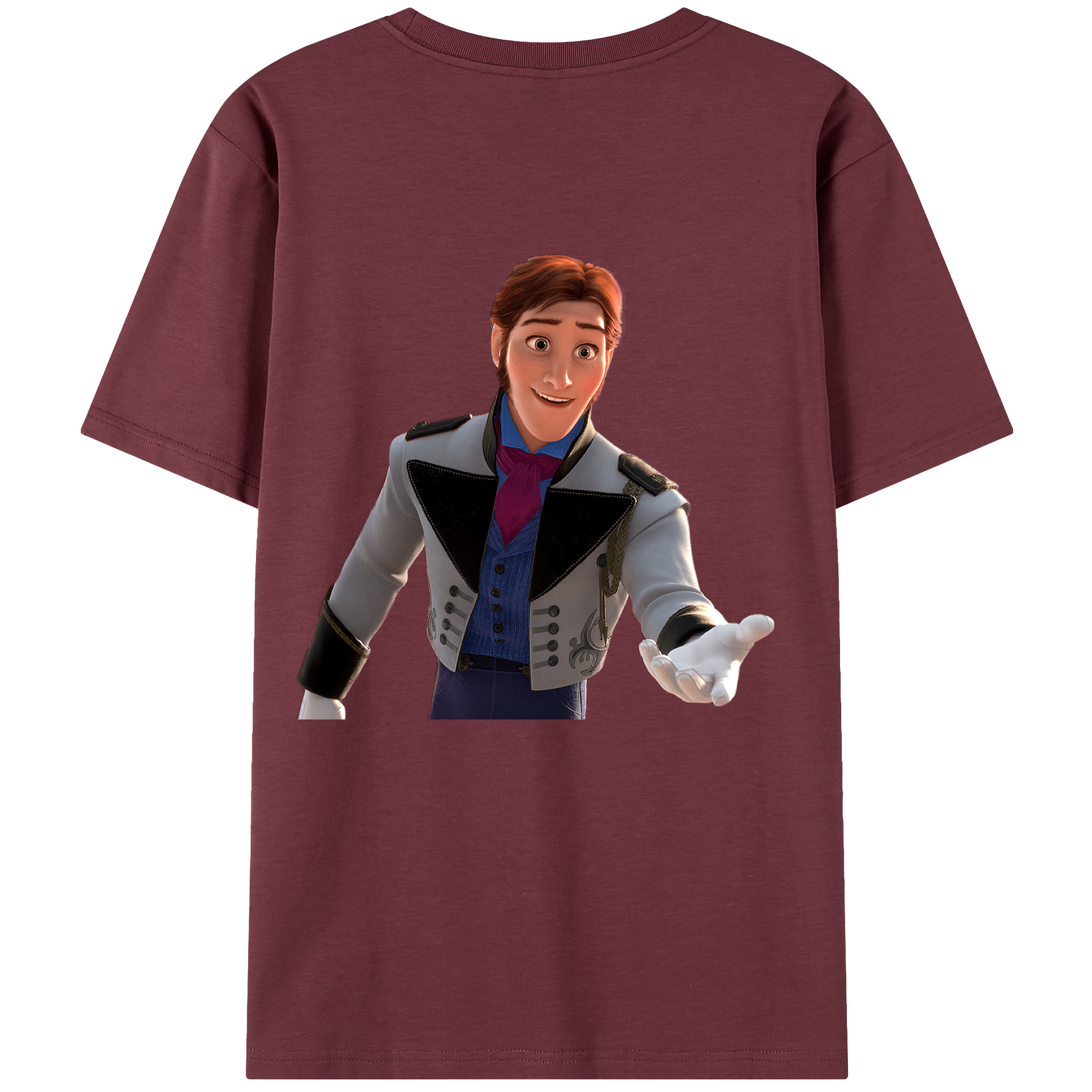（画像用） アナと雪の女王 アンナ エルサ Frozen Anna Elsa 綿100％半袖Tシャツ（背面プリント）